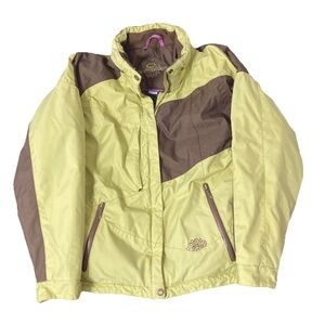 Girls Obermeyer Ski Snowboard Jacket Size 16 Juniors, Light green.
